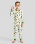 Adventure Alphabet ABCs Summer Camp Bamboo Two Piece Long Sleeve Pajama Set
