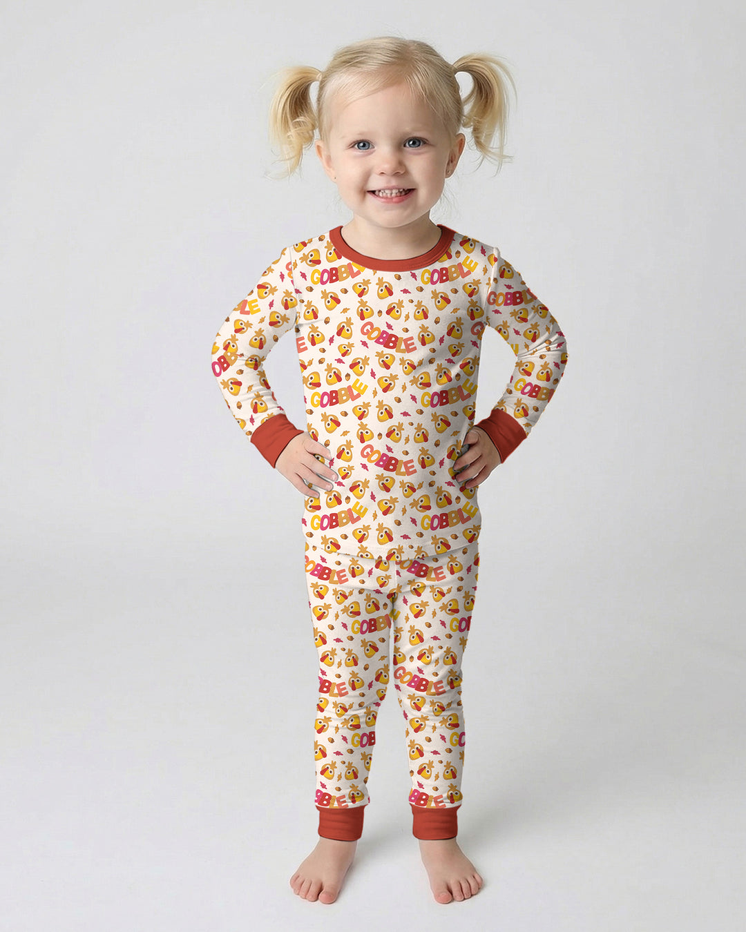 Gobble Gobble Bamboo Two Piece Long Sleeve Pajama Set