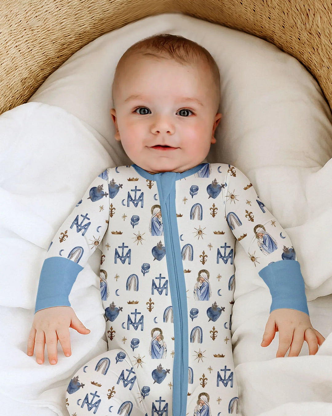 Gerippte Babykleidung mit individuellem Foto - Weich &amp; Skizzenhaft
