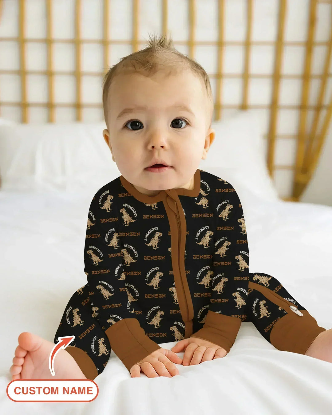 Gerippte Babykleidung mit individuellem Foto - Weich &amp; Skizzenhaft