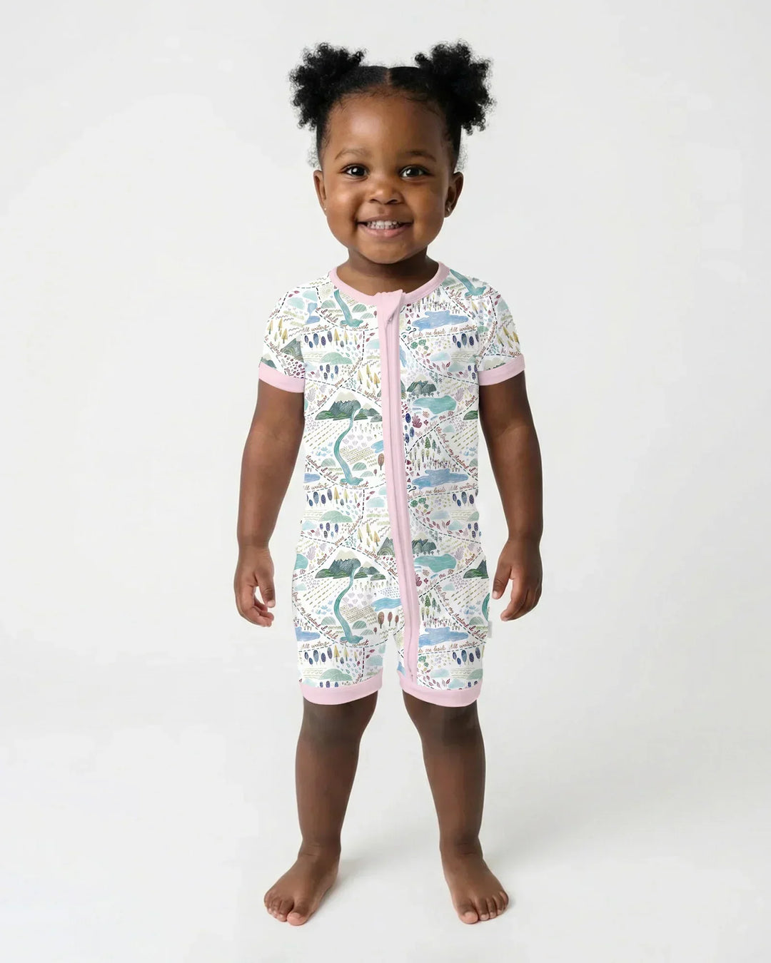 Whimsical Psalms 23 Map Bamboo Shorty Zippy