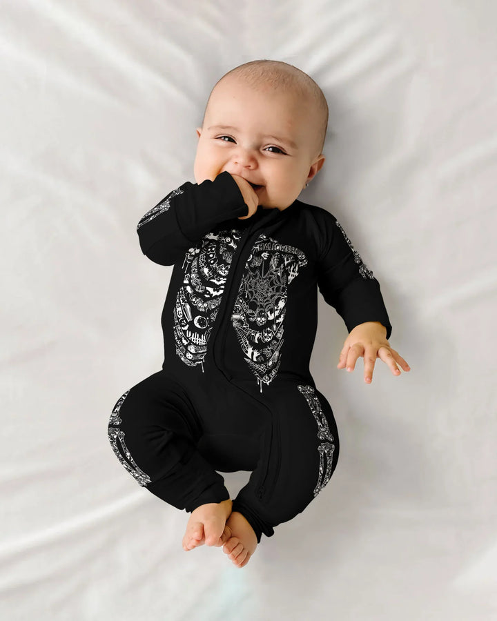 Haunted Halloween Skeleton Bamboo Convertible Zippy