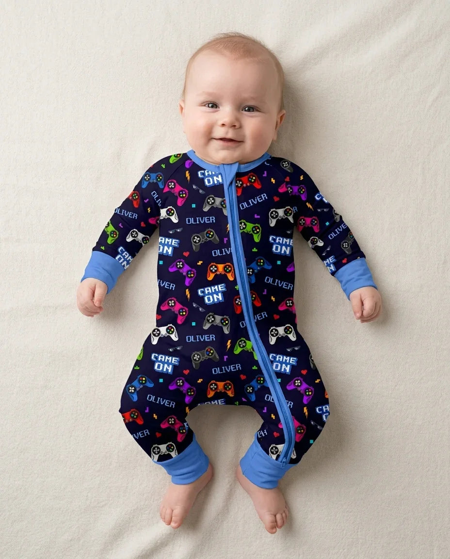 Gerippte Babykleidung mit individuellem Foto - Weich &amp; Skizzenhaft