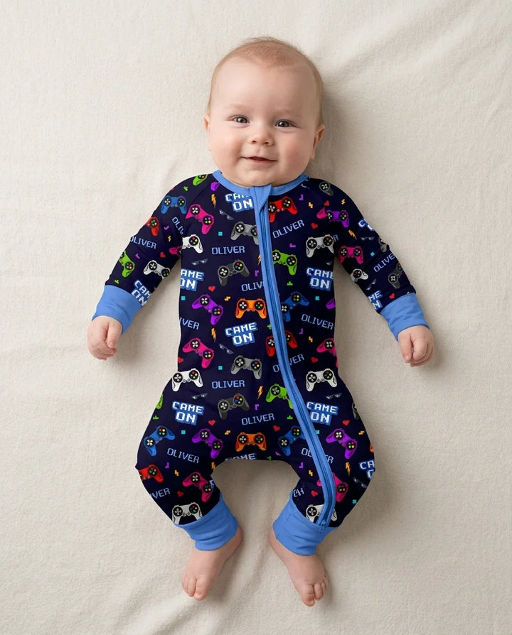 Gerippte Babykleidung mit individuellem Foto - Weich &amp; Skizzenhaft