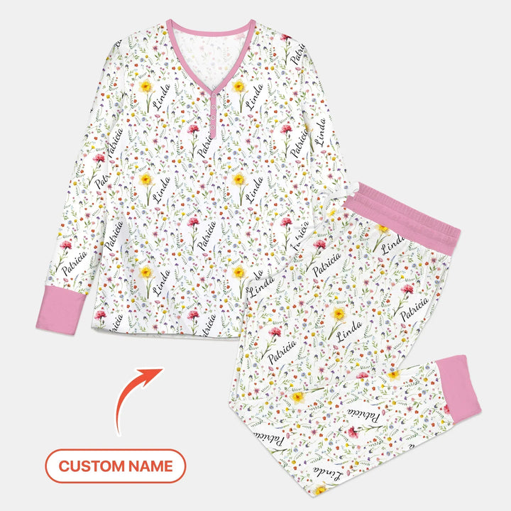 Vorlage für individuelles Damen-Pyjama-Set