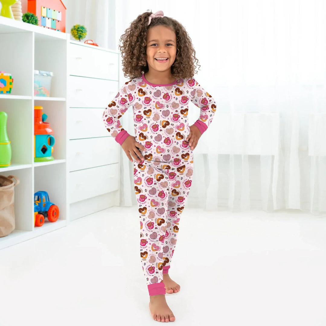 Te quiero un churro Bamboo Two Piece Long Sleeve Pajama Set