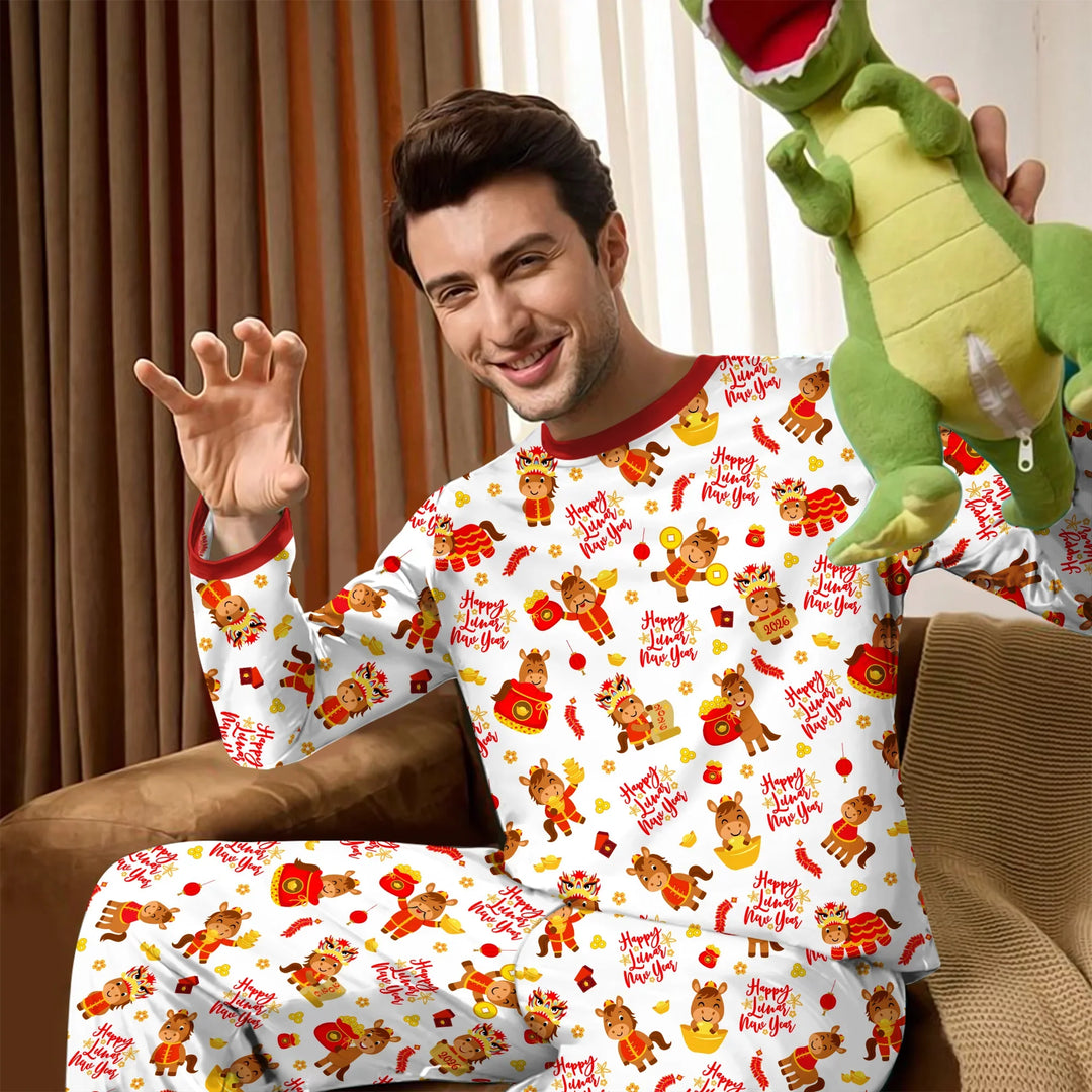 Year of the Horse Bamboo Men's Pajama Set