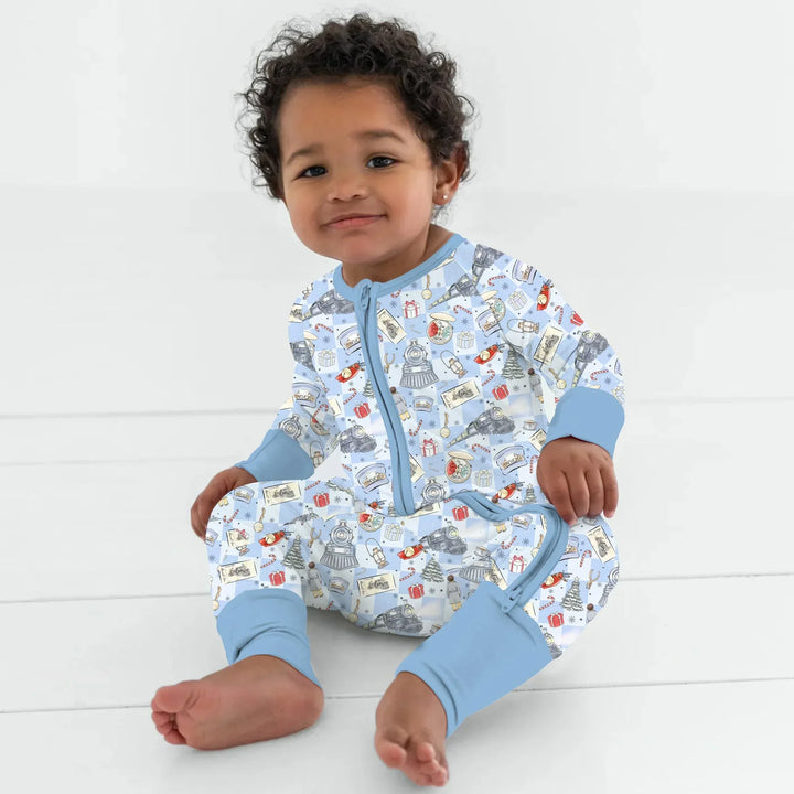 Gerippte Babykleidung mit individuellem Foto - Weich &amp; Skizzenhaft