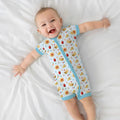 Hanukkah Donuts Shorty Zippy , Hanukkah Donuts Shorty Zippy - 0-3M / Blue