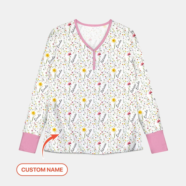 Vorlage für individuelles Damen-Pyjama-Set