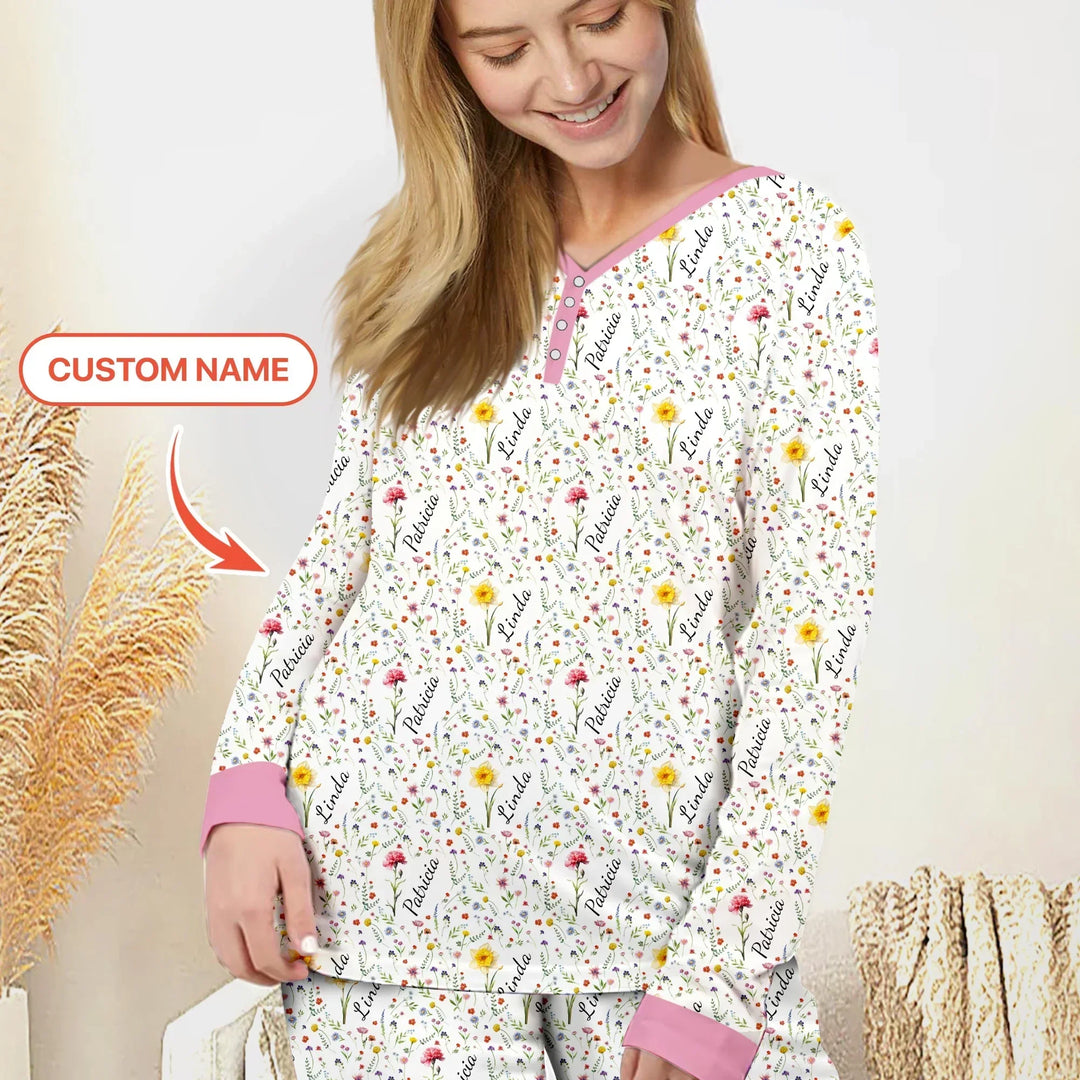 Vorlage für individuelles Damen-Pyjama-Set