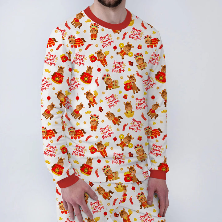 Year of the Horse Bamboo Men's Pajama Set