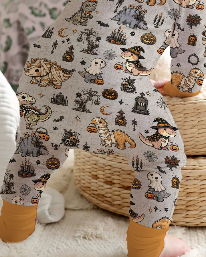 Vintage Halloween Dinosaur Bamboo Convertible Zippy