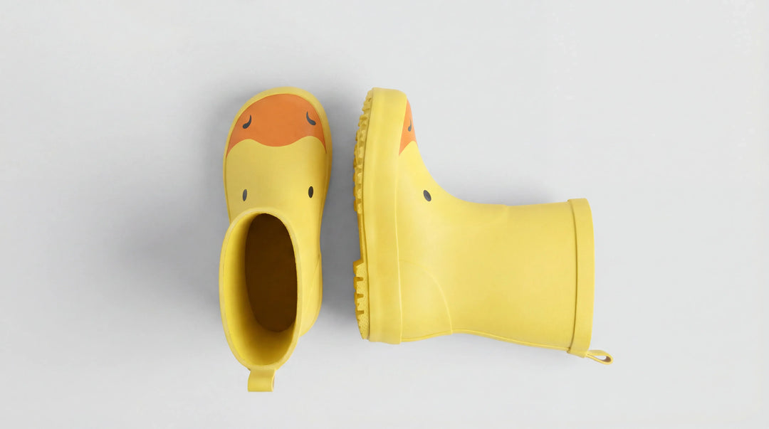 Gummistiefel mit gelber Entenfigur
