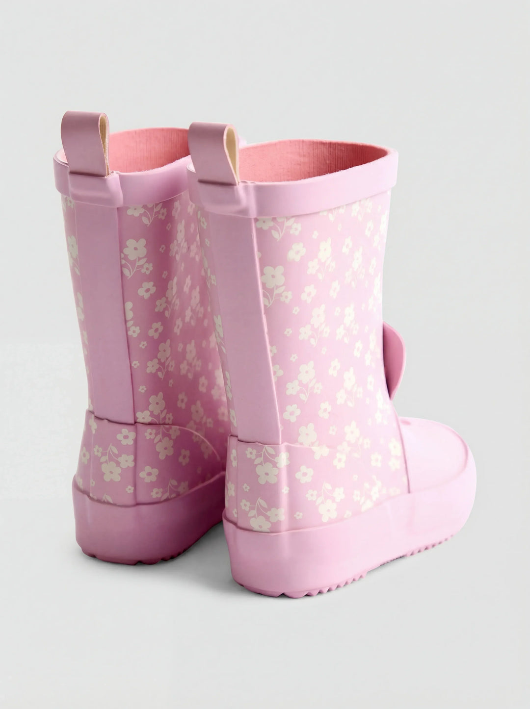 Pink Bunny Floral Wellies