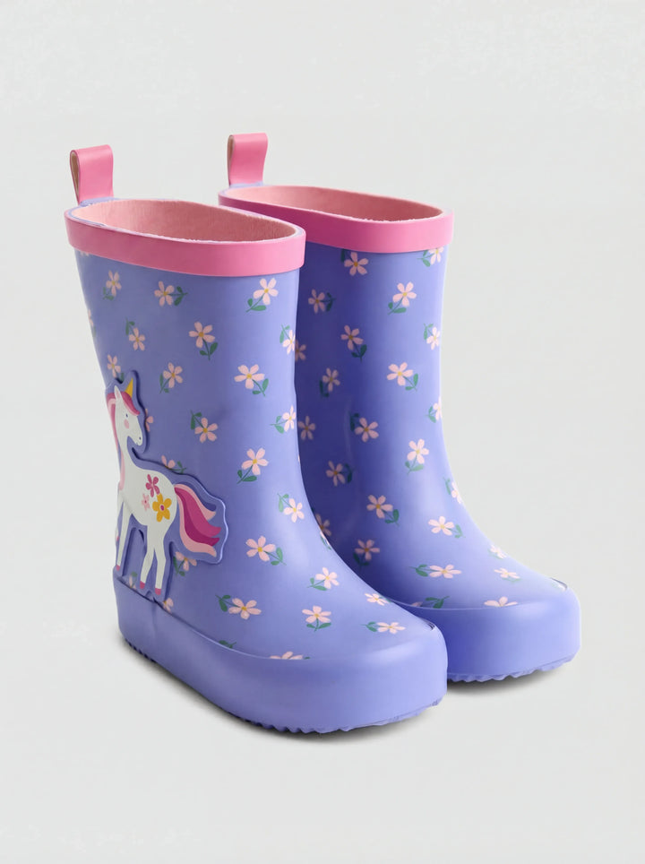 Purple Unicorn Wellies
