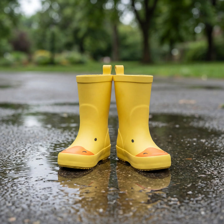 Gummistiefel mit gelber Entenfigur