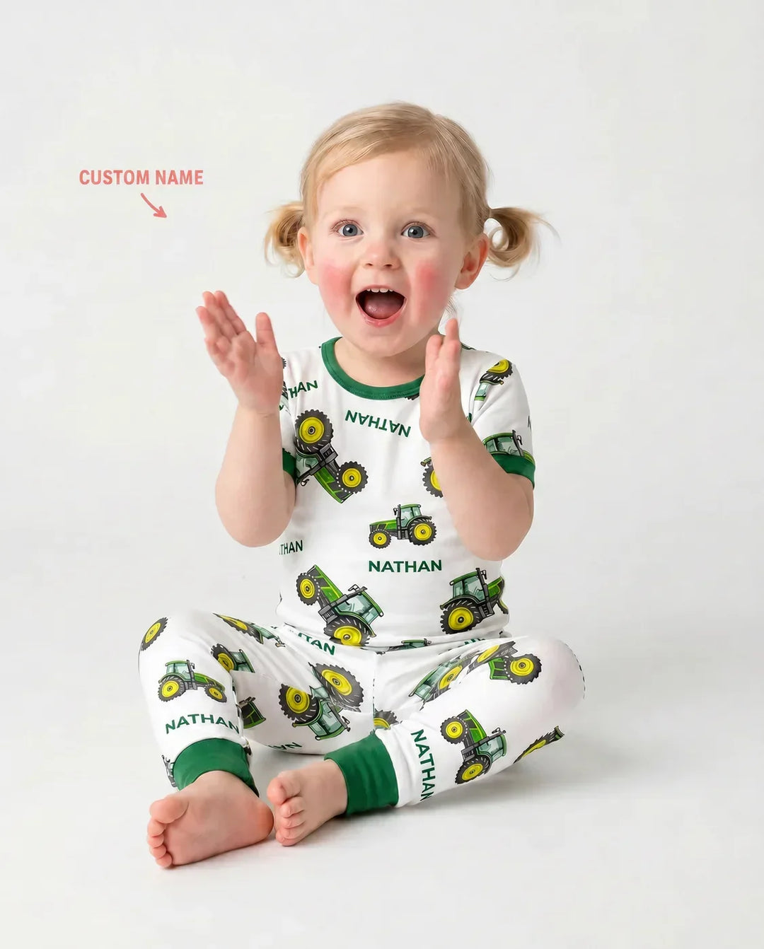 Zweiteiliges, kurzärmliges Pyjama-Set mit Marienkäfern