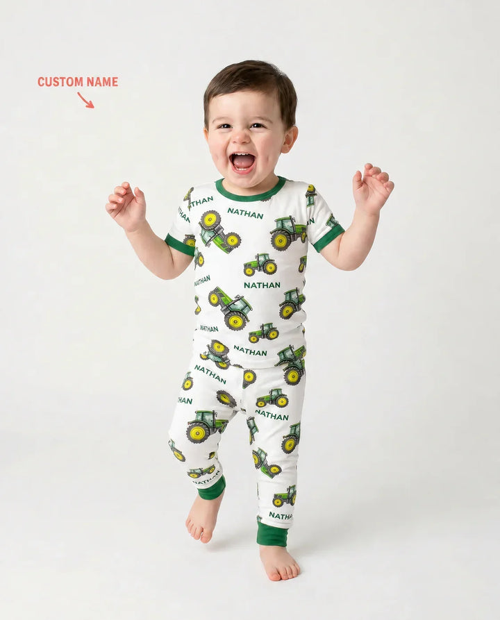 Zweiteiliges, kurzärmliges Pyjama-Set mit Marienkäfern