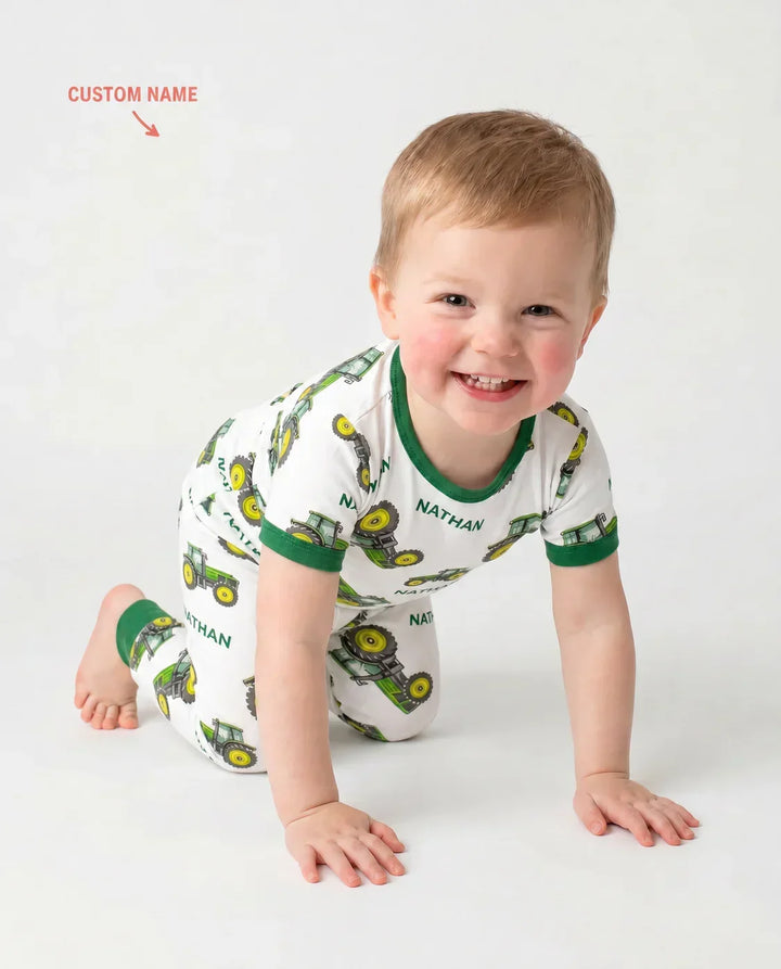 Zweiteiliges, kurzärmliges Pyjama-Set mit Marienkäfern
