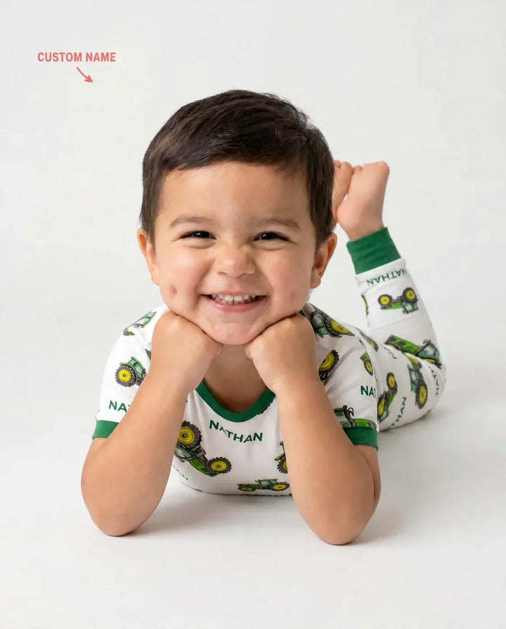 Zweiteiliges, kurzärmliges Pyjama-Set mit Marienkäfern