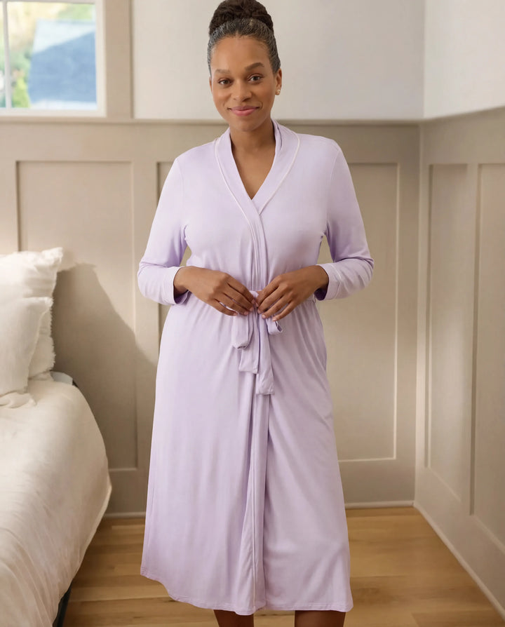 Misty Lavender Bamboo Women Robe