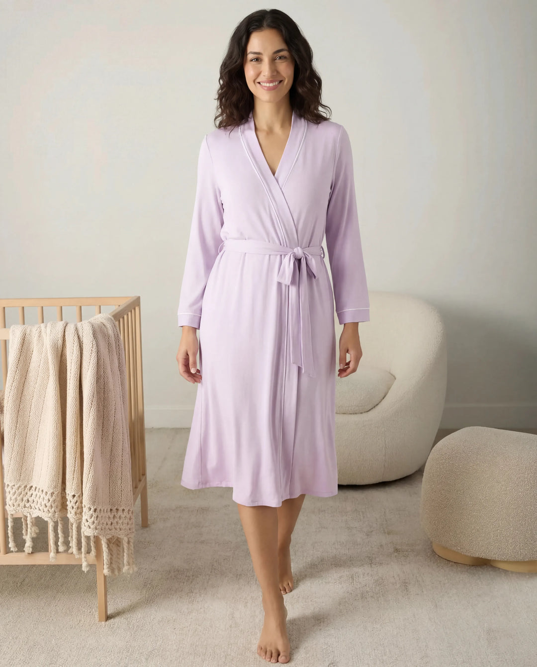 Misty Lavender Bamboo Women Robe