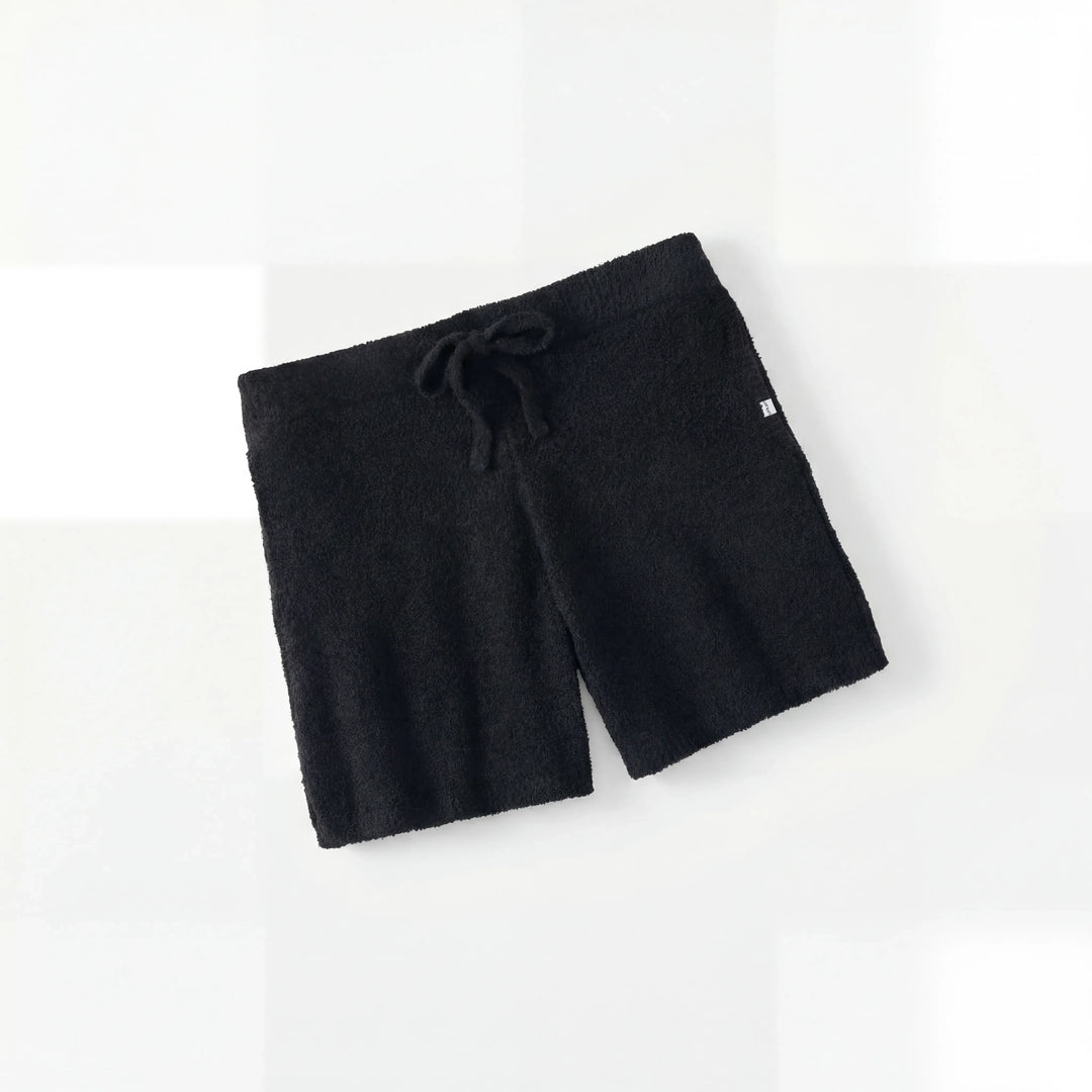 Schwarze Bambus Damen Lounge-Shorts