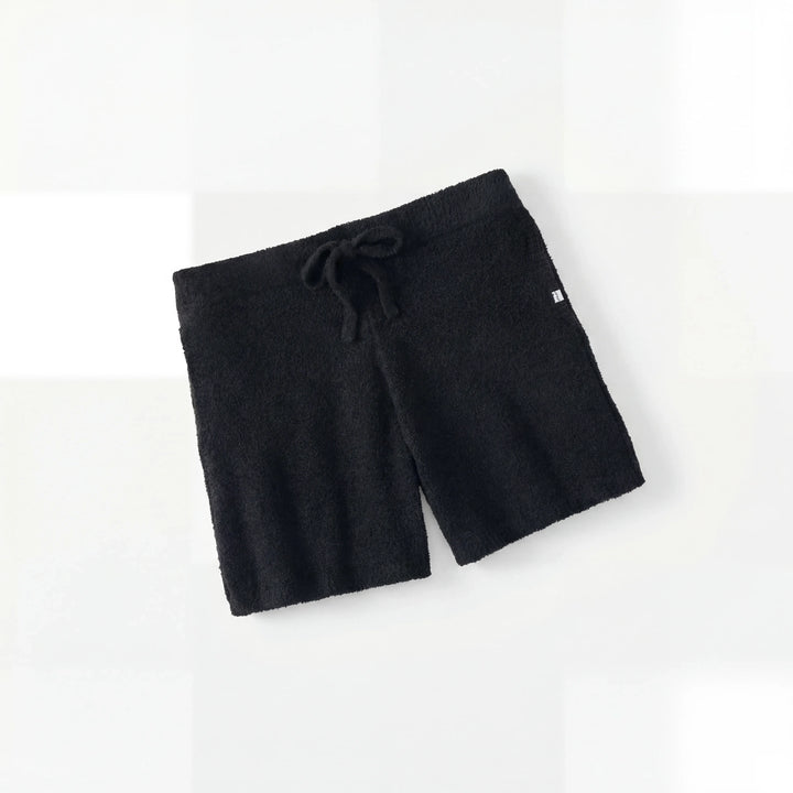 Schwarze Bambus Damen Lounge-Shorts