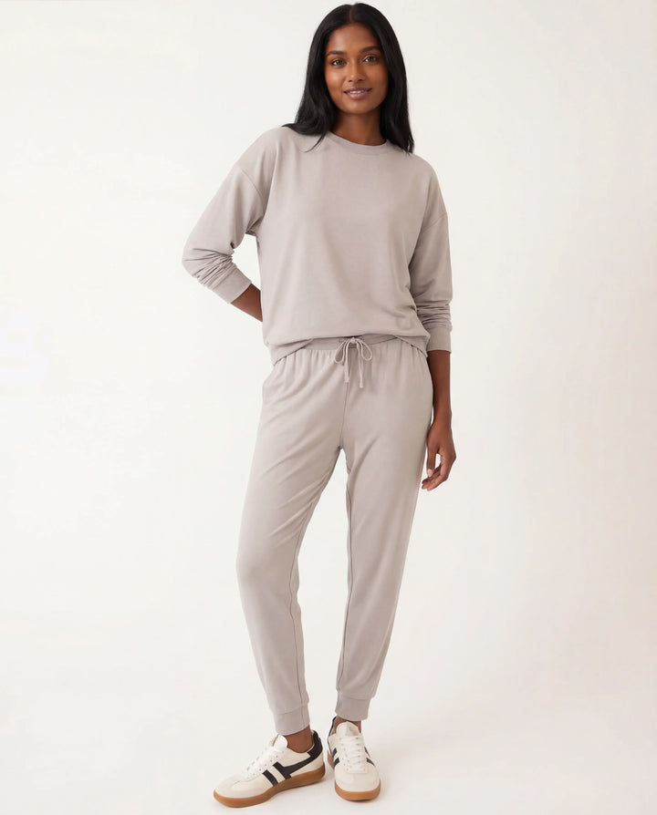 Taubengraue Bambus-Damen-Jogginghose