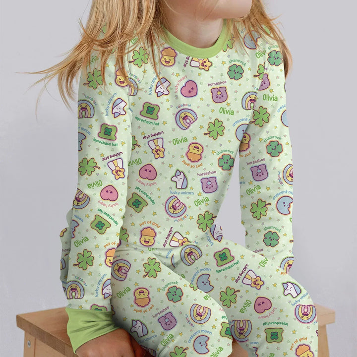 Lucky Charm Bamboo Two Piece Long Sleeve Pajama Set
