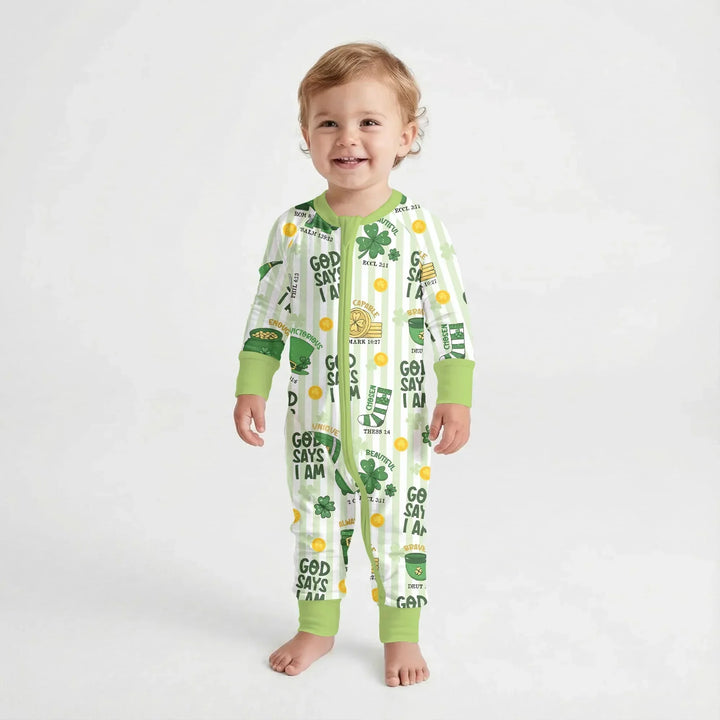 God Says I Am - Lucky & Loved Bamboo Convertible Zippy