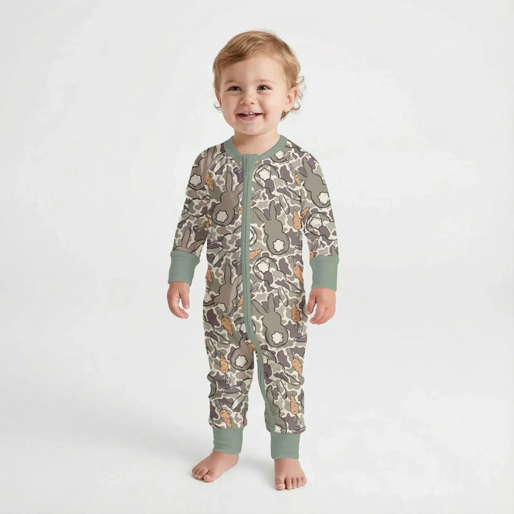 Camo Easter Bunny Bamboo Convertible Zippy
