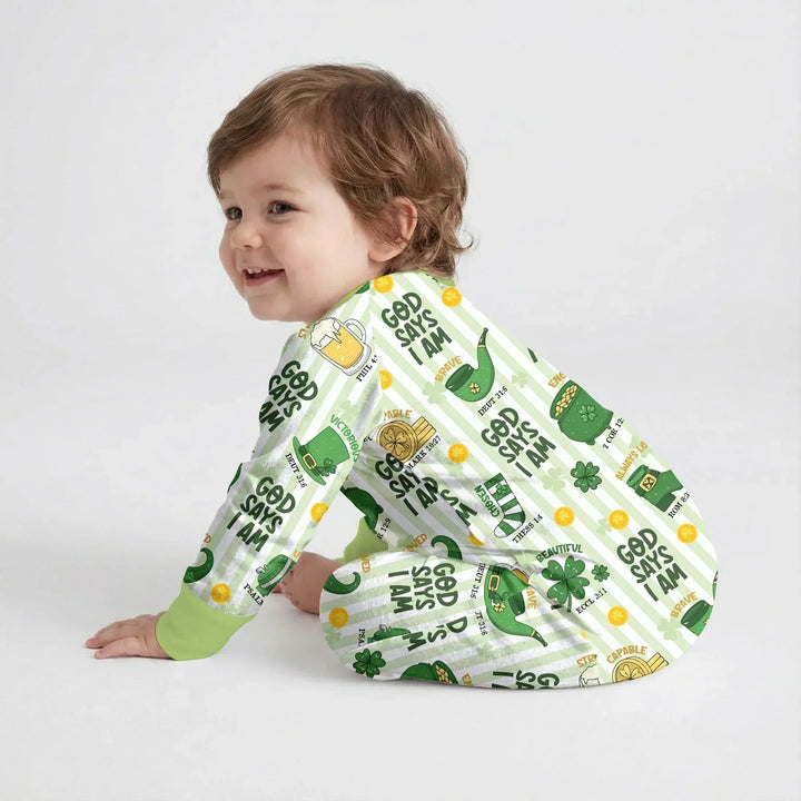 God Says I Am - Lucky & Loved Bamboo Convertible Zippy