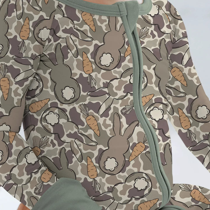 Camo Easter Bunny Bamboo Convertible Zippy