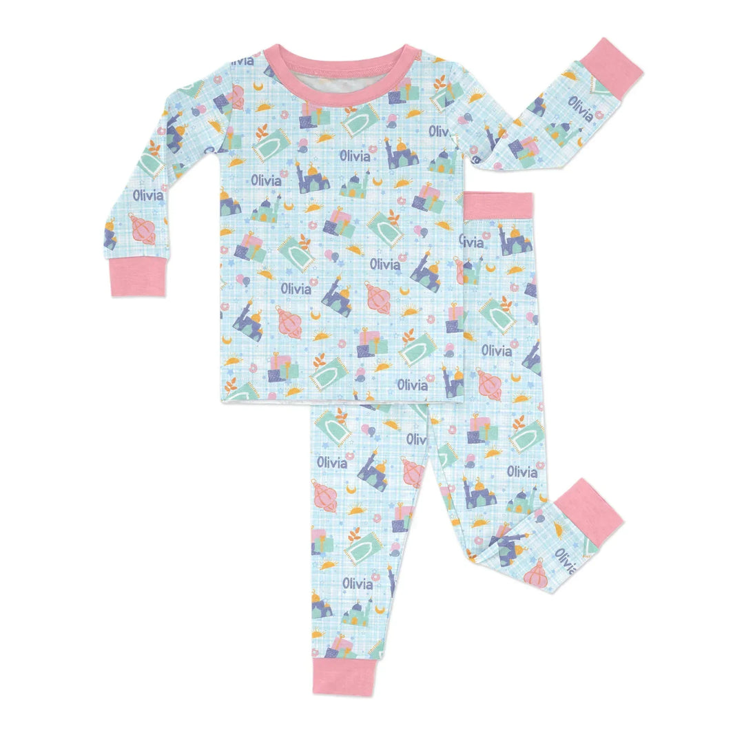 Ramadan and Eid Bamboo Two Piece Long Sleeve Pajama Set