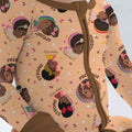 Gerippte Babykleidung mit individuellem Foto - Weich &amp; Skizzenhaft