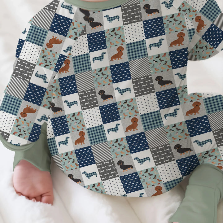 Gerippte Babykleidung mit individuellem Foto - Weich &amp; Skizzenhaft