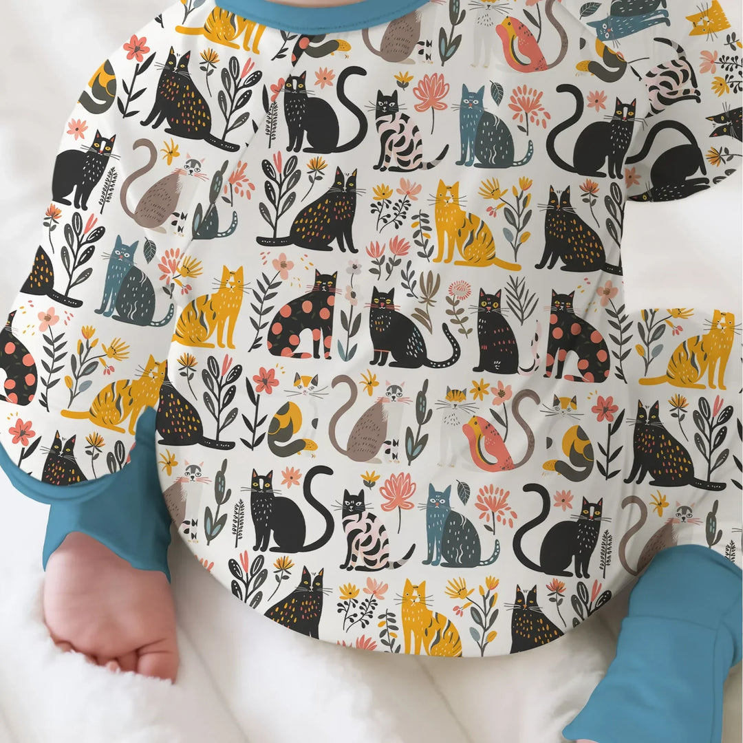 Botanical Cats Bamboo Convertible Zippy