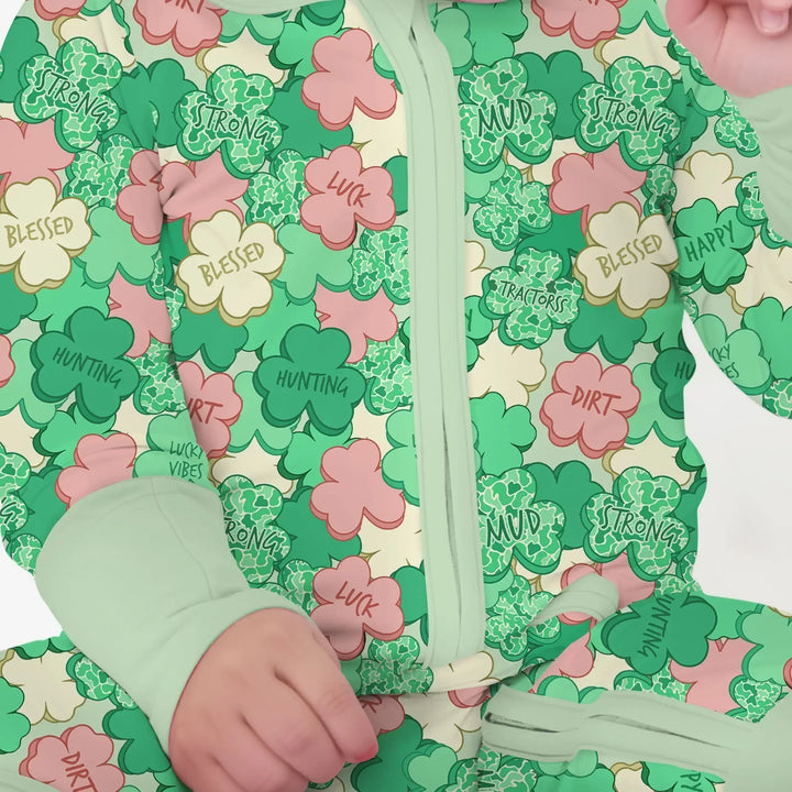Lucky Vibes Shamrock Bamboo Convertible Zippy