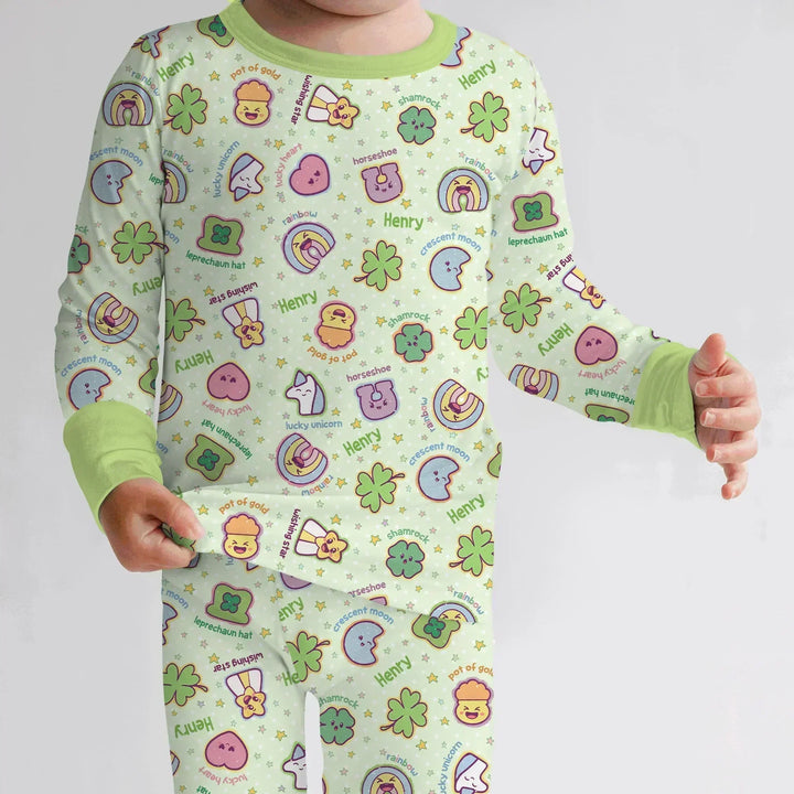 Lucky Charm Bamboo Two Piece Long Sleeve Pajama Set