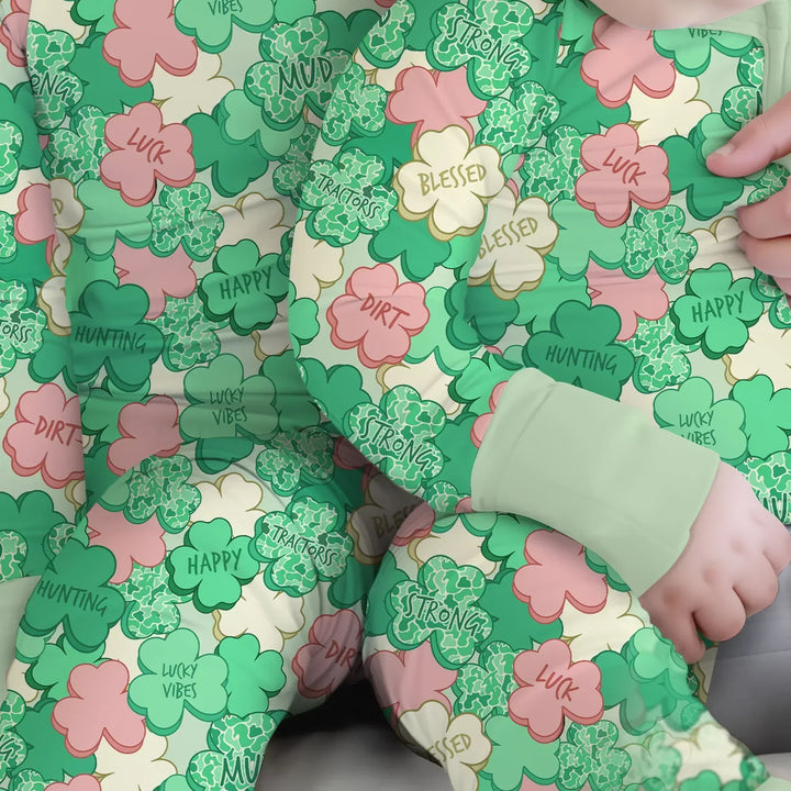 Lucky Vibes Shamrock Bamboo Convertible Zippy