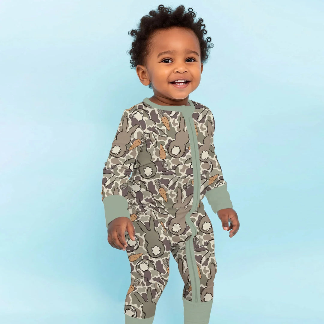 Camo Easter Bunny Bamboo Convertible Zippy