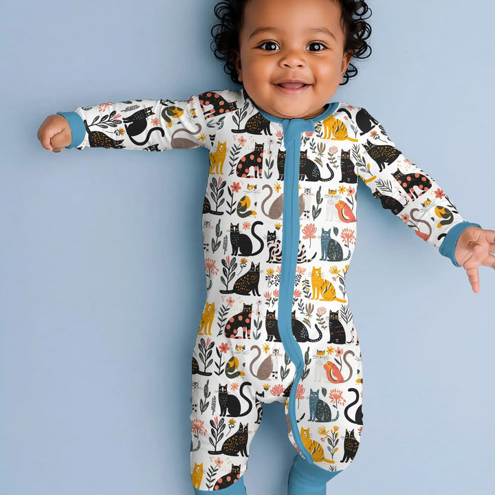 Botanical Cats Bamboo Convertible Zippy