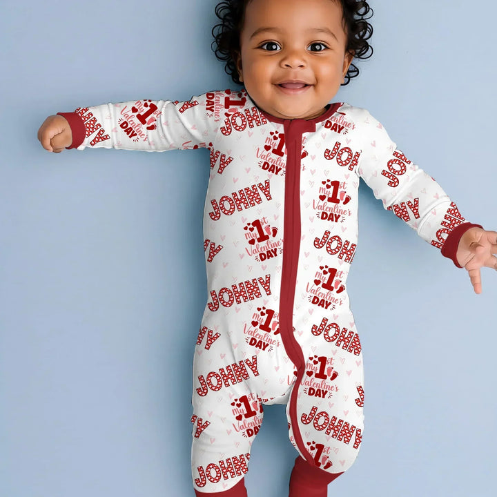 Gerippte Babykleidung mit individuellem Foto - Weich &amp; Skizzenhaft