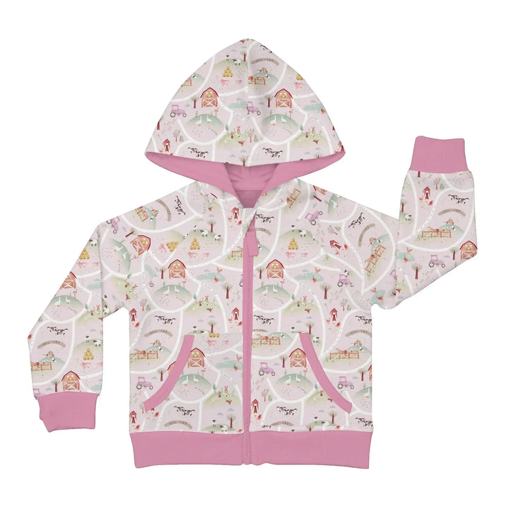 Farm Meadow Bamboo Zip Hoodie