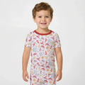 Zweiteiliges, kurzärmliges Pyjama-Set mit Marienkäfern