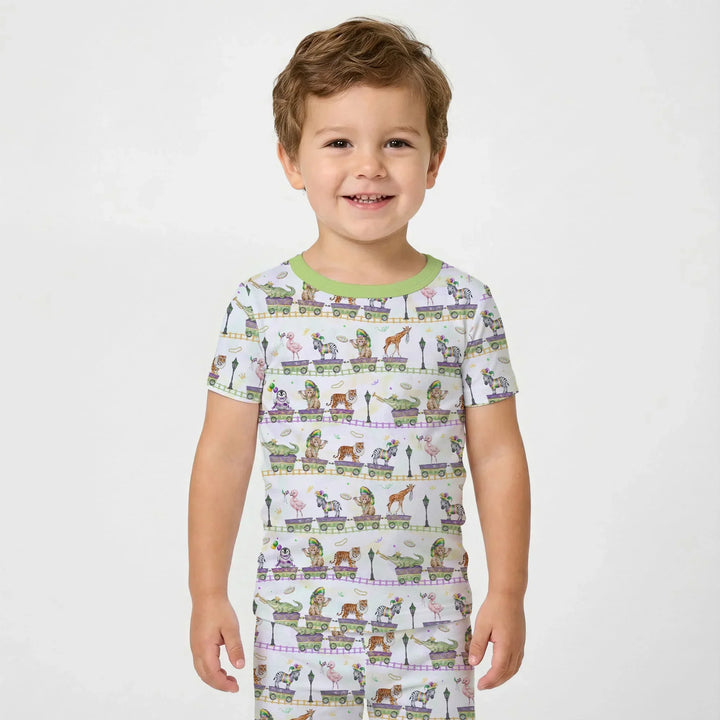 Zweiteiliges, kurzärmliges Pyjama-Set mit Marienkäfern