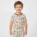 Zweiteiliges, kurzärmliges Pyjama-Set mit Marienkäfern