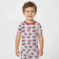 Construction Trucks Loads of Love Bamboo Two Piece Short Sleeve Pajama Set